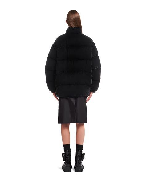 prada velvet puffer|Prada puffer boots.